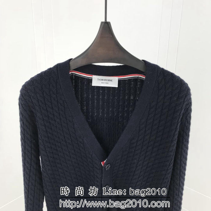 THOM BROWNE湯姆布朗 18SS秋冬新款 後背粗繩圓圈圖案 女款羊毛開衫 ydi1210